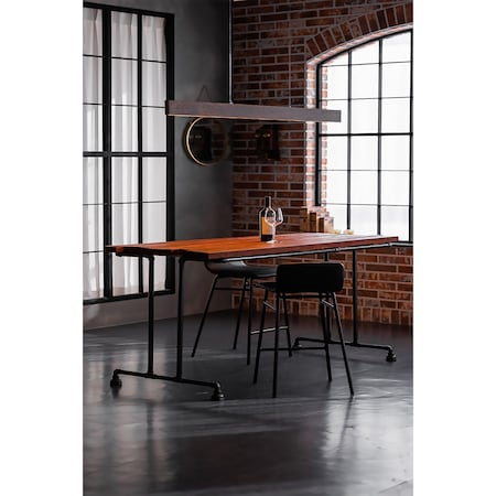 Euri Lighting Artisan Wood Collection Line59 30-Watt 59 Linear Pendant EWD5-30W113P